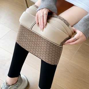 东北高腰提臀紧身瑜伽打底裤 加厚保暖棉裤 女外穿秋冬季 加绒鲨鱼裤