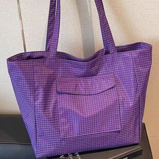 防水牛津布托特包女学生上课通勤包手提包大容量时尚高级感单肩包