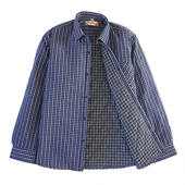 加棉保暖衬衣棉衬衫 冬季 小棉袄 男士 长袖 款 纯棉老粗布加厚夹棉衬衫