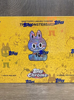 Topps X THE MONSTERS / LABUBU拉布布Chrome系列收藏卡