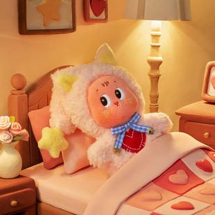 popmart泡泡玛特星星人5.0怦然星心动系列毛绒盲盒挂件正品一变老