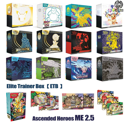 美版宝可梦Pokemon卡包M2.5 ETB bundle英文收藏卡牌30周年皮卡丘