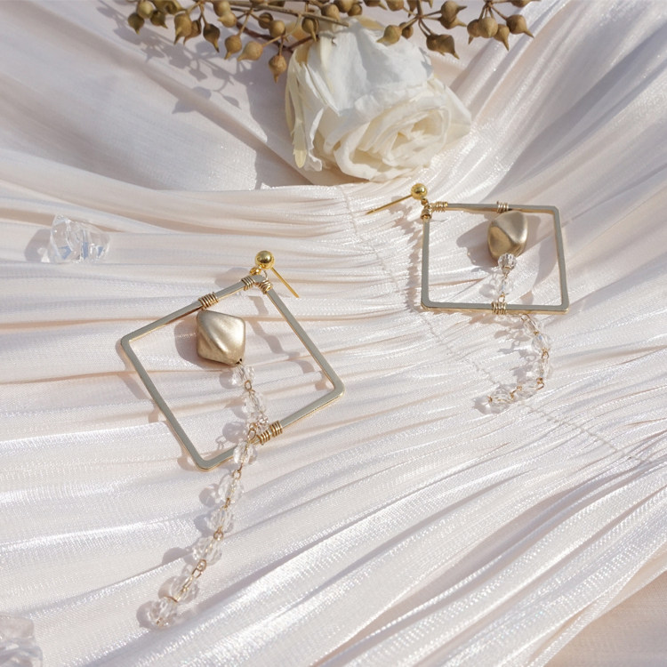 【Pussy Cat】法式欧美夸张异形珍珠几何菱形高级显脸耳饰耳坠|ruв категории Украшения,ювелирные изделия, серьга, серьги - от Buy2taobao.com для оказания профессиональной услуги покупки агента Taobao