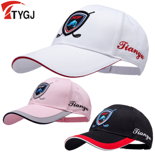 高尔夫球帽 帽子 高尔夫男士 新款 女士有顶帽 撞色透气舒适运动帽