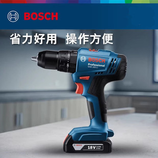 博世18V锂电冲击钻GSB185充电手电钻电动螺丝刀手枪钻博士GSB183