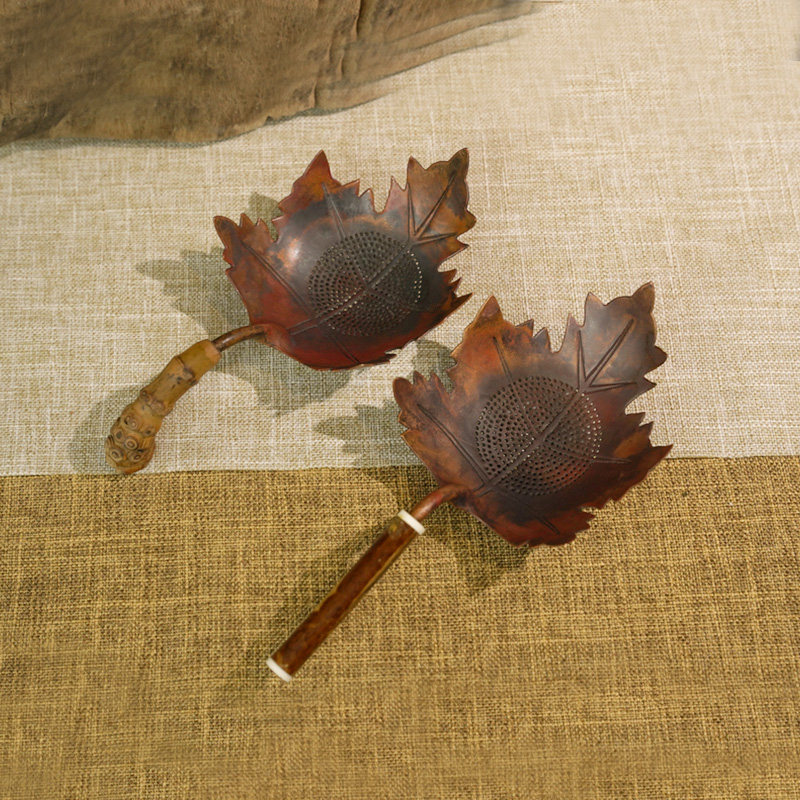 竹根手工紫铜茶漏纯铜茶滤滤网茶叶过滤器茶道功夫茶具配件过滤器,餐饮具,茶滤,淘宝优惠券,粉丝福利购,淘宝优惠卷