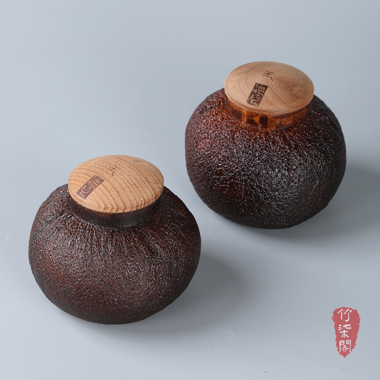 柚子皮茶叶罐密封罐王伯杨漆器