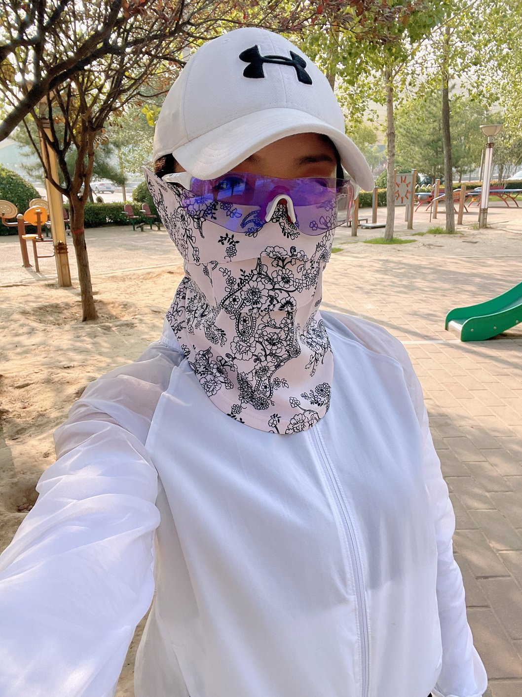 防晒面罩户外运动四季护颈护脸