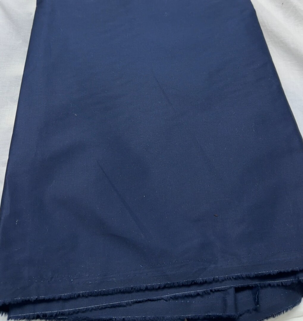 3米纯棉纱卡藏蓝色柔软舒服