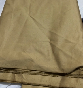 3米纯棉纱卡布料深卡其色