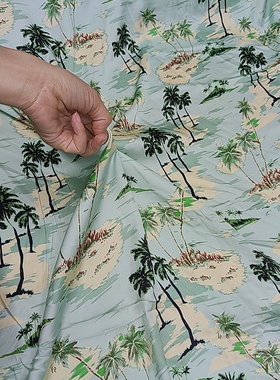 3米浅蓝绿色波西米亚沙滩风超级柔软丝滑顺垂轻薄dh