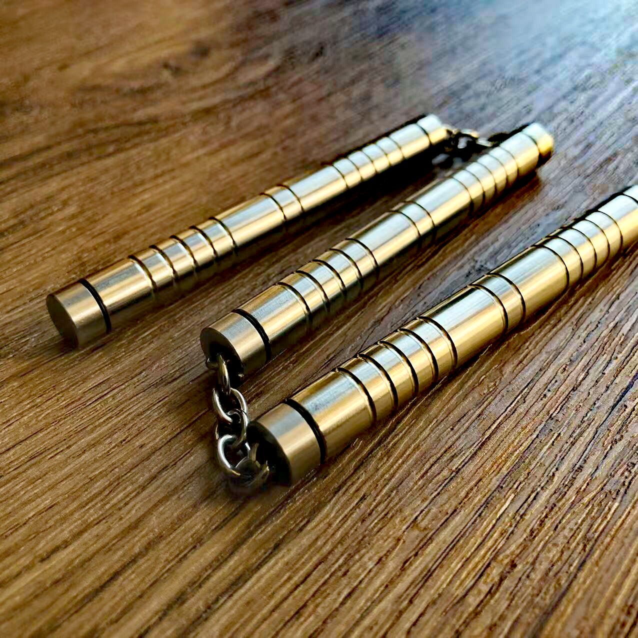 迷你三节棍 袖鞭 不锈钢新款解双截棍