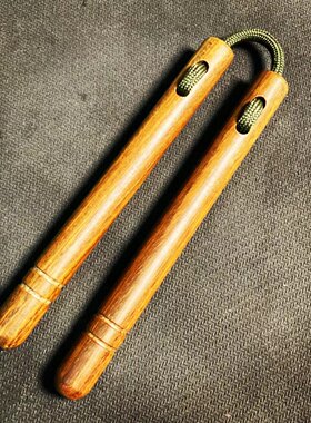 绿檀迷你双截棍手指技巧玩具双节棍模型thumbchucks mininunchaku