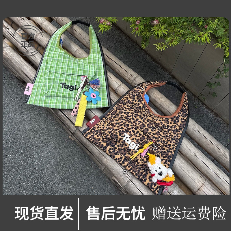 Tagi.hobo豹纹格纹托特包图片