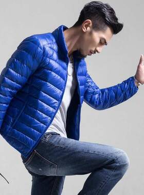 唯品会特卖断码特价处理轻薄白鸭绒羽绒服男装品牌春秋冬
