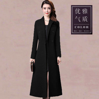 潮唯品会特卖断码过膝洋气毛呢外套大衣清仓特价处理女装品牌正品