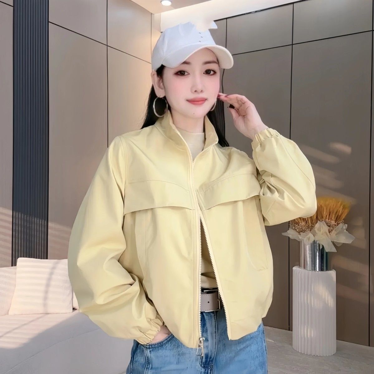 唯品会特卖清仓处理断码女装小个子夹克风衣品牌正品春秋新款外套