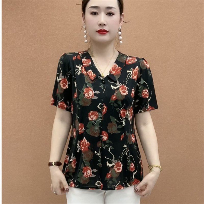 唯品会特卖清仓处理断码短袖香云纱桑蚕丝真丝上衣女装品牌正品夏