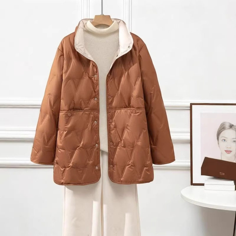 唯品会特卖断码清仓特价处理轻薄白鸭绒羽绒服女装品牌正品春秋冬