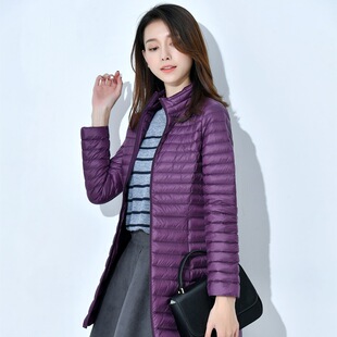 唯品会特卖断码特价处理轻薄白鸭绒羽绒服女装品牌春秋冬