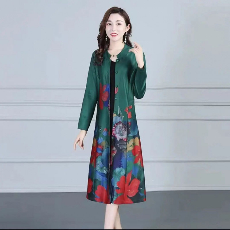 潮唯品会特卖清仓特价处理断码女装中长风衣品牌品牌春秋新款外套