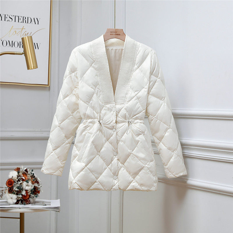 唯品会特卖断码清仓特价处理轻薄白鸭绒羽绒服女装品牌正品春秋冬