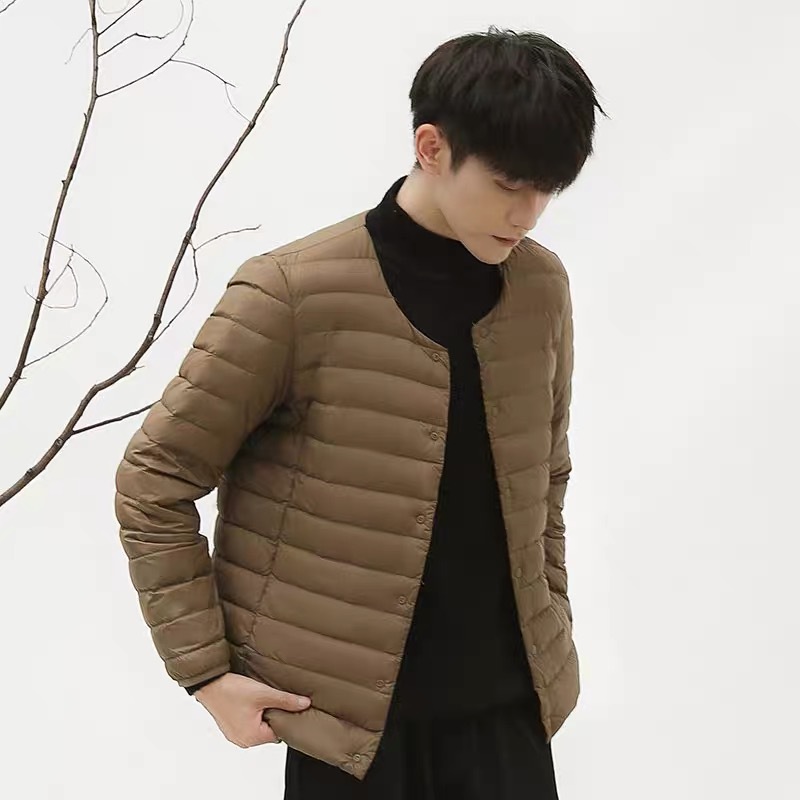 唯品会特卖断码清仓特价处理轻薄白鸭绒羽绒服男装品牌正品春秋冬