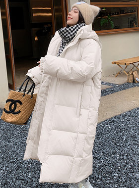 潮唯品会特卖断码特价处理过膝加厚羽绒棉服棉衣女装品牌