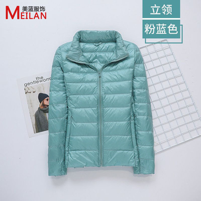 唯品会特卖断码清仓特价处理轻薄白鸭绒羽绒服女装品牌正品春秋冬