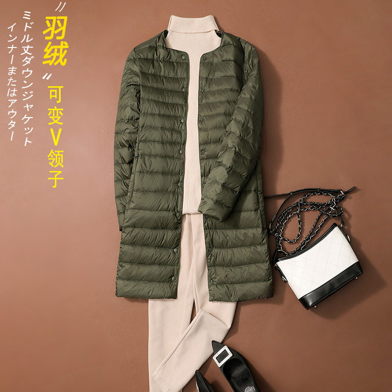 唯品会特卖断码清仓特价处理轻薄白鸭绒羽绒服女装品牌正品春秋冬