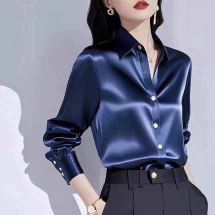 唯品会特卖清仓特价处理断码长袖真丝衬衫女装品牌正品春秋夏新款