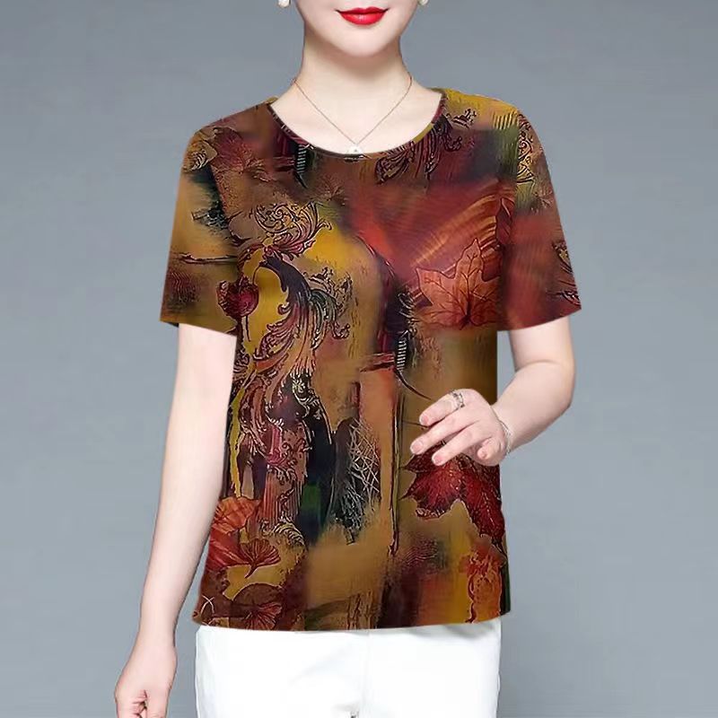 唯品会特卖清仓处理断码短袖香云纱桑蚕丝真丝上衣女装品牌正品夏
