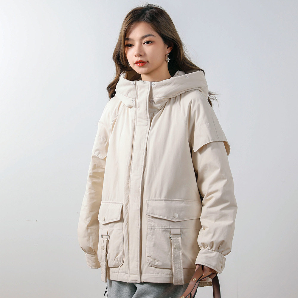 唯品会特卖断码清仓特价处理加厚白鸭绒羽绒服女装品牌正品春秋冬
