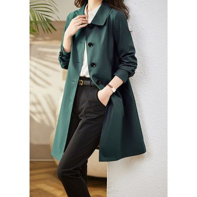 潮唯品会特卖清仓特价处理断码女装风衣品牌品牌中长春秋新款外套