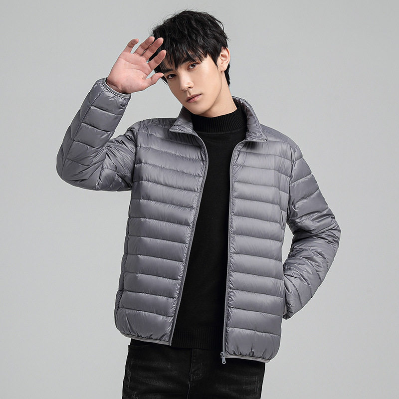 唯品会特卖断码清仓特价处理轻薄白鸭绒羽绒服男装品牌正品春秋冬