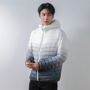 唯品会特卖断码清仓特价处理轻薄白鸭绒羽绒服男装品牌正品春秋冬