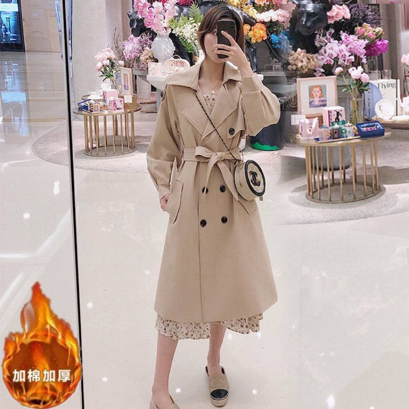 潮唯品会特卖清价处理断码女装加棉加厚风衣品牌正品春秋新款外套