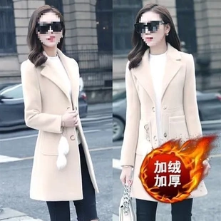 唯品会特卖断码小个子加厚毛呢外套大衣清仓特价处理女装品牌正品