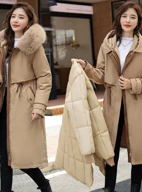 唯品会特卖断码清仓特价处理加厚连帽派克服棉服棉衣女装品牌正品