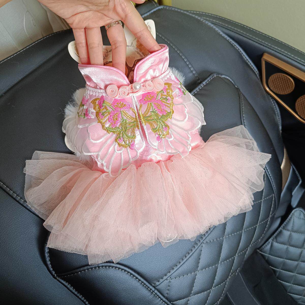 泡米酱锦衣新年裙宠物衣服狗狗泰迪比熊猫咪冬加绒加厚粉色喜庆裙,宠物/宠物食品及用品,狗宠物服装/雨衣,淘宝优惠券,粉丝福利购,淘宝优惠卷