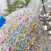 卡乐织意大利进口彩棉小圈圈手工编织毛线彩色圈圈配线50克