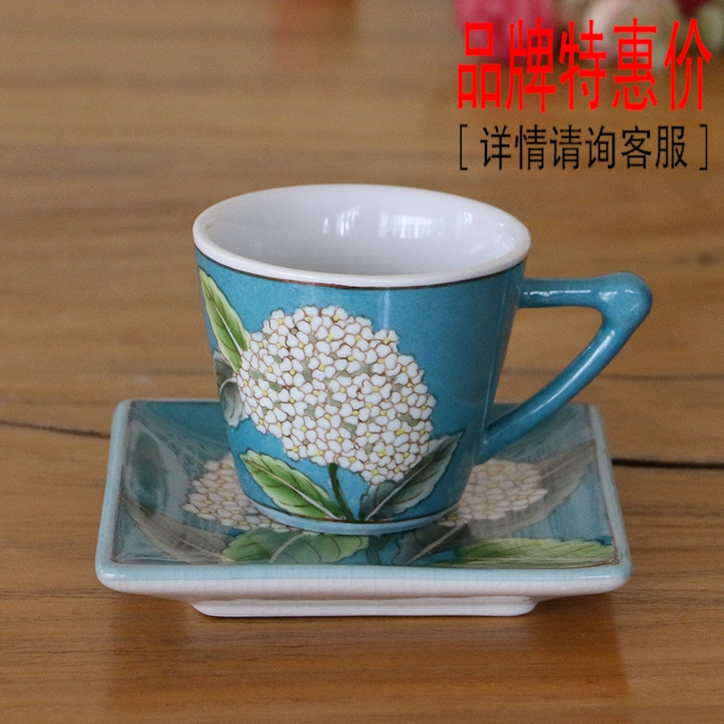 140ml手绘风陶瓷现代套装咖啡杯