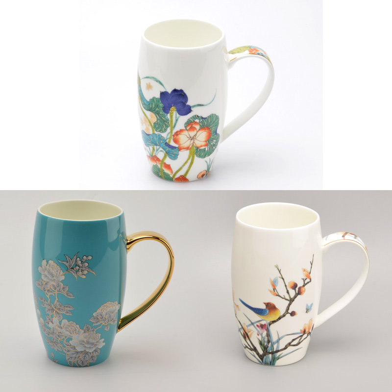 国瓷永丰瓷新中式大号马克杯