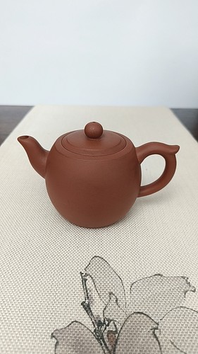 宜兴紫砂壶原矿紫泥半手工井栏壶容量300cc茶具茶壶礼品