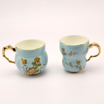 国瓷永丰瓷马克杯中国风情侣正品