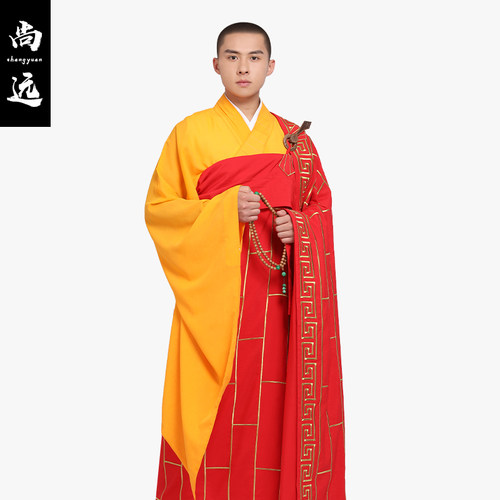 尚远进口台湾麻纱祥云衣金龙衣袈裟祖衣僧服僧装服僧人法衣