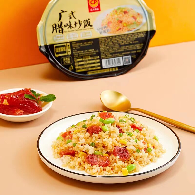 包邮正大广式腊味炒饭速食冷冻方便米饭微波调理米饭西餐330g