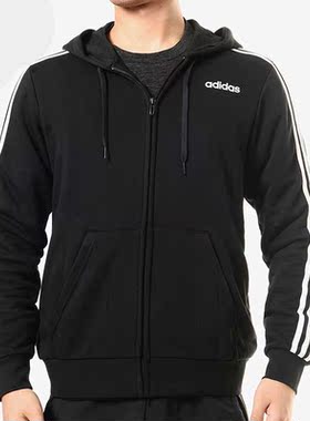 Adidas/阿迪达斯正品E 3S FZ FT 男子休闲运动针织夹克外套DQ3102