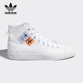 阿迪达斯正品 三叶草 NIZZA Adidas 男女高帮帆布休闲板鞋 FX4028