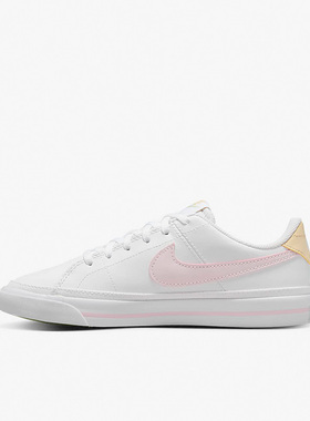 Nike/耐克正品Court Legacy女子GS大童秋低帮透气板鞋 DA5380-115